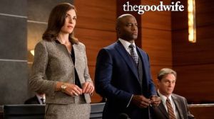 Juliana Margulies and Taye Diggs as lawyers on The Good Wife.
